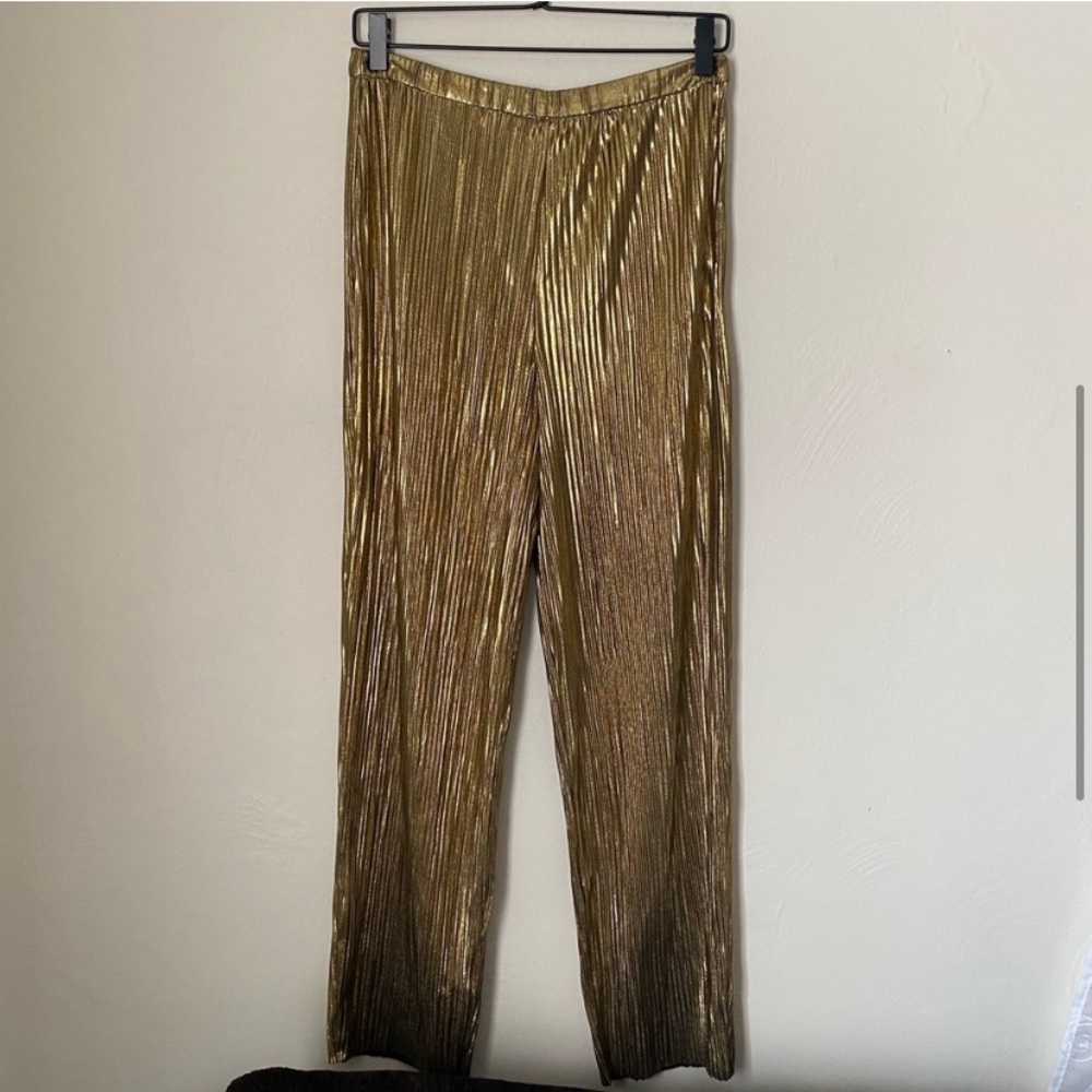 *SOLD* House of Harlow 1960 × Revolve Kate Pants in Gold - Picture 4 of 8